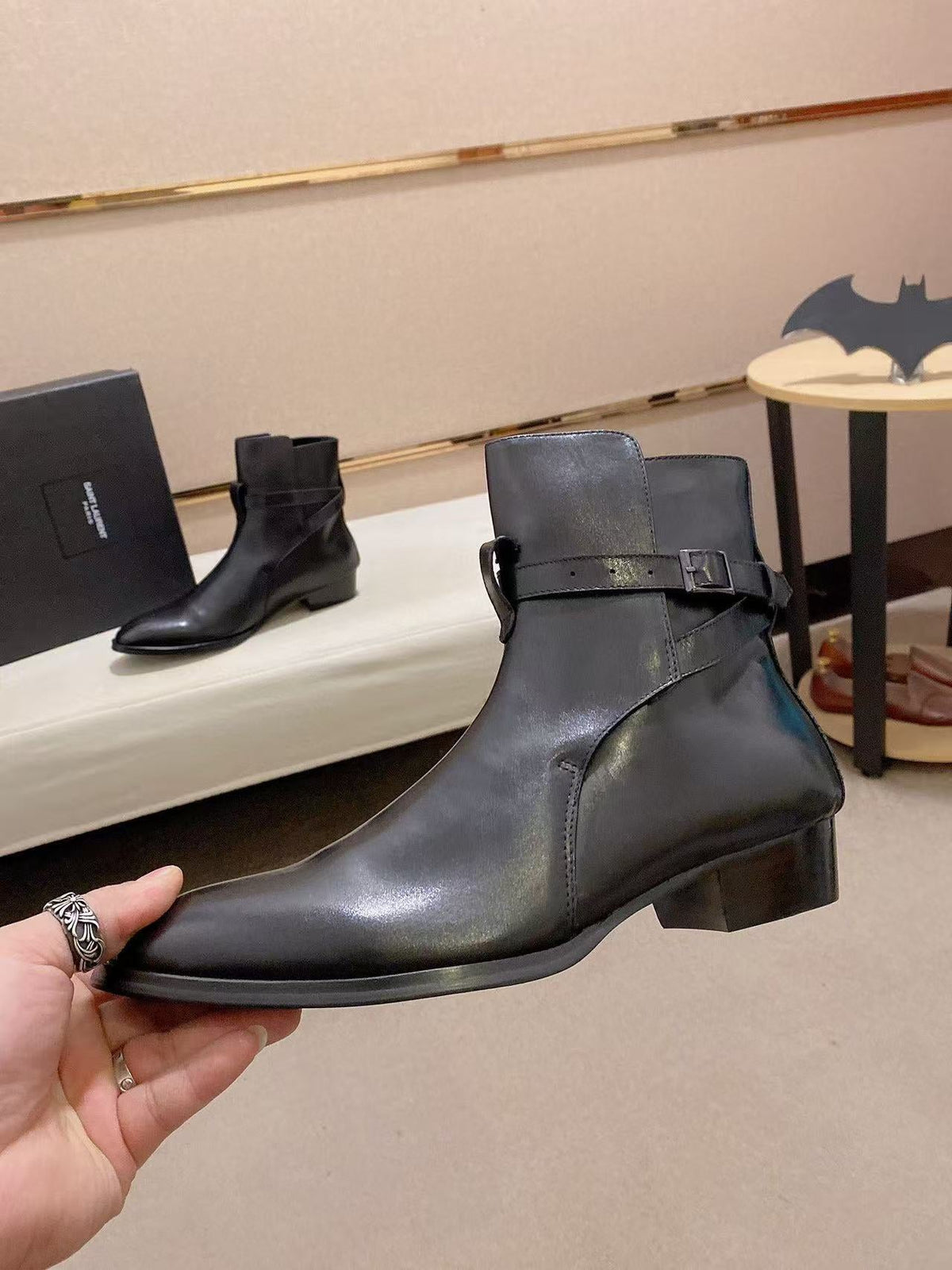 Saint Laurent 2026 Wyatt Jodhpur 30 Boot Suede