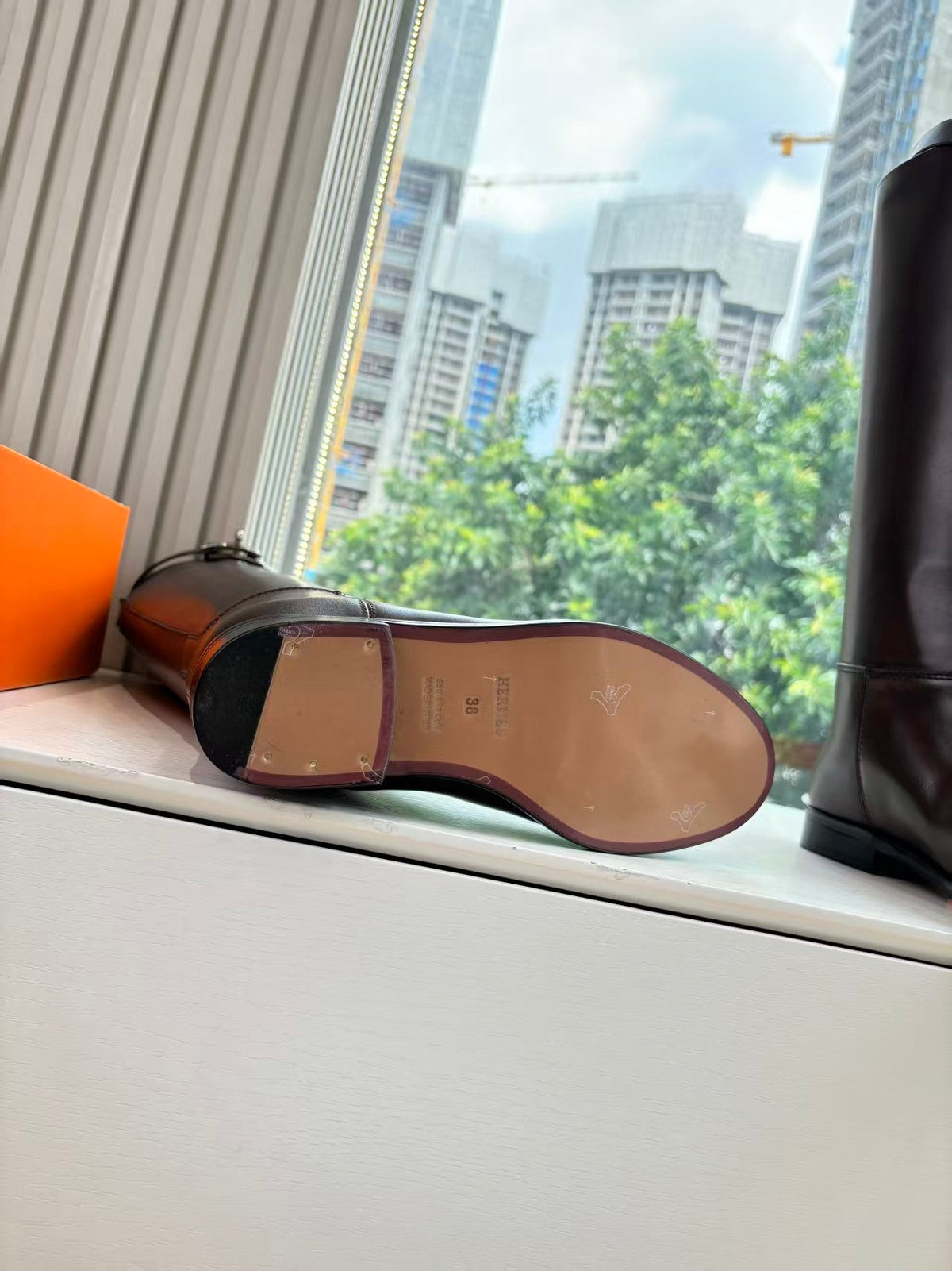Hermes 2026 Jumping Boots Dark Brown Leather