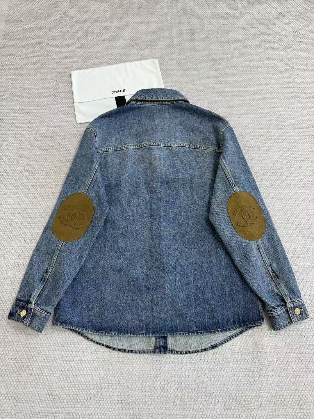 Chanel 2026 Denim Shirt Blue Cotton