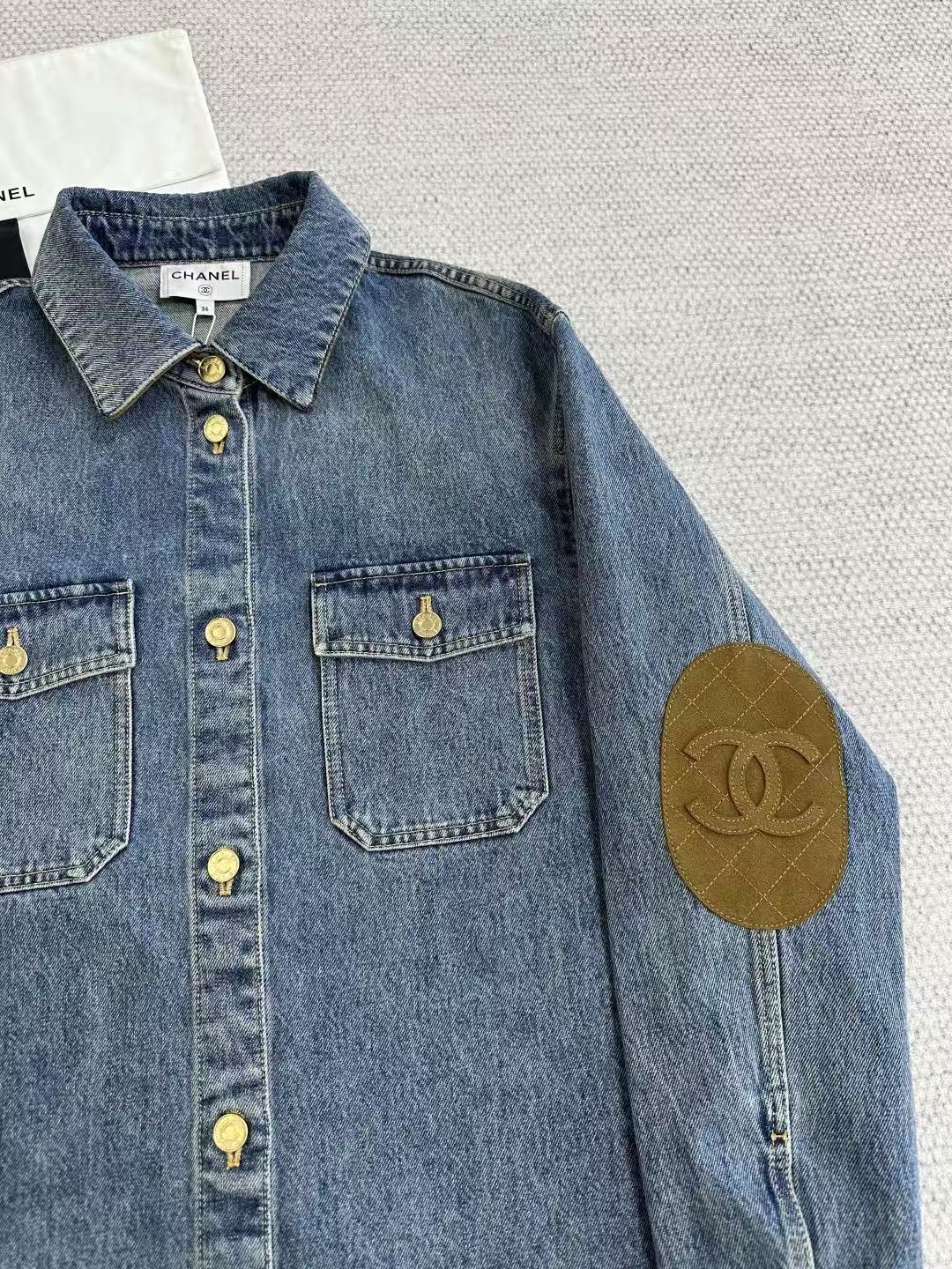 Chanel 2026 Denim Shirt Blue Cotton