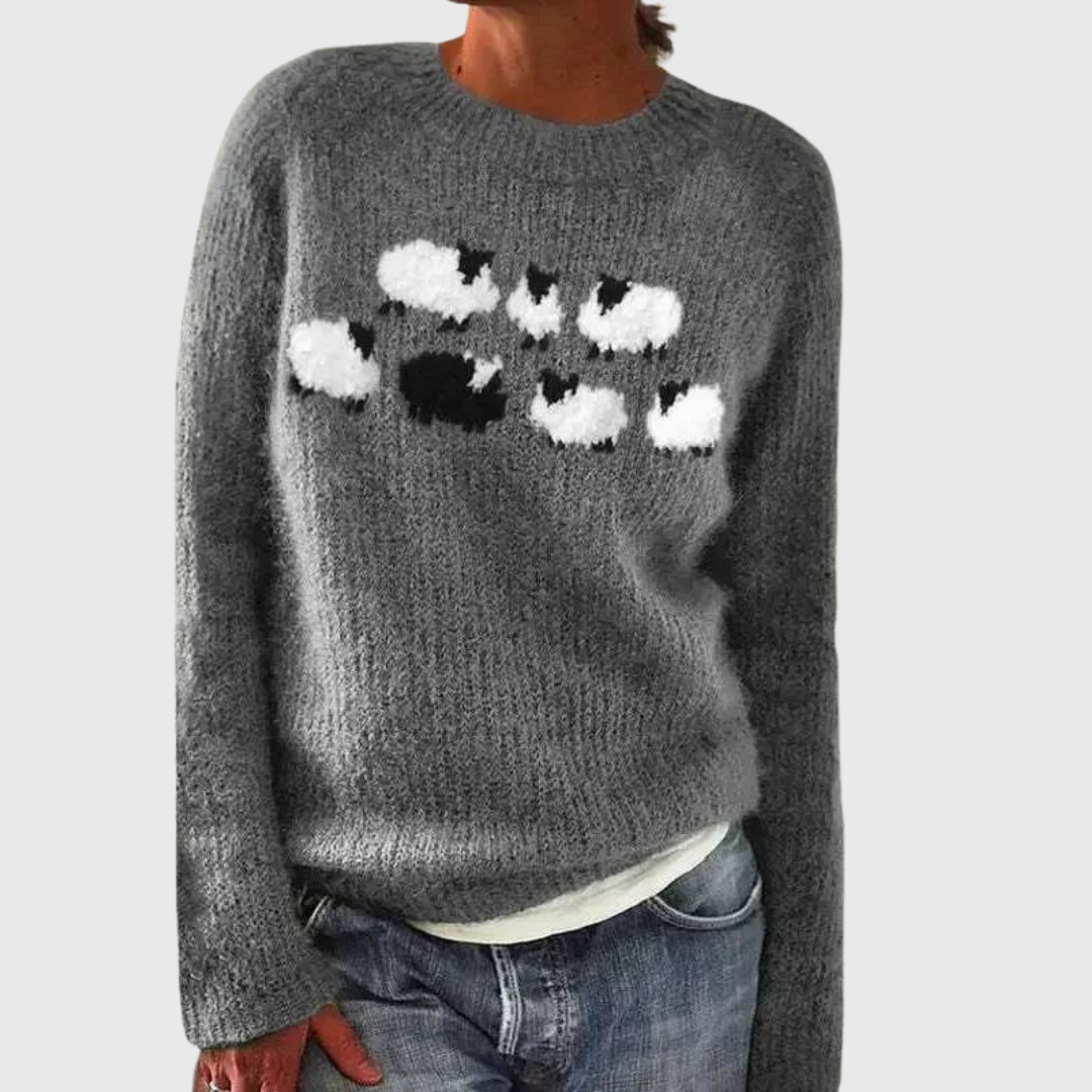 Mila | Pullover mit Schaf-Detail