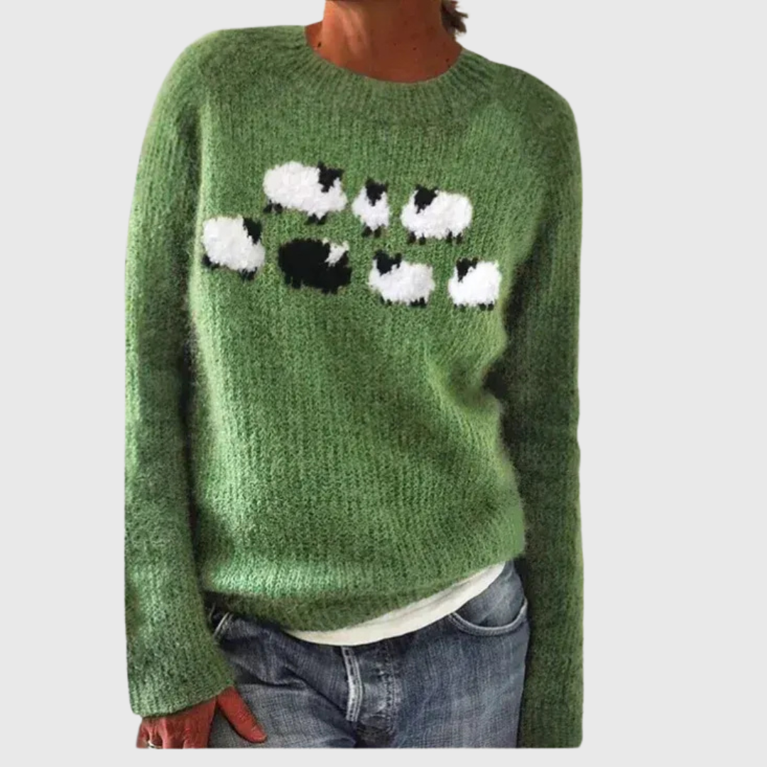 Mila | Pullover mit Schaf-Detail