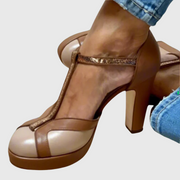 Paisley | Pumps mit T-Riemen stabil