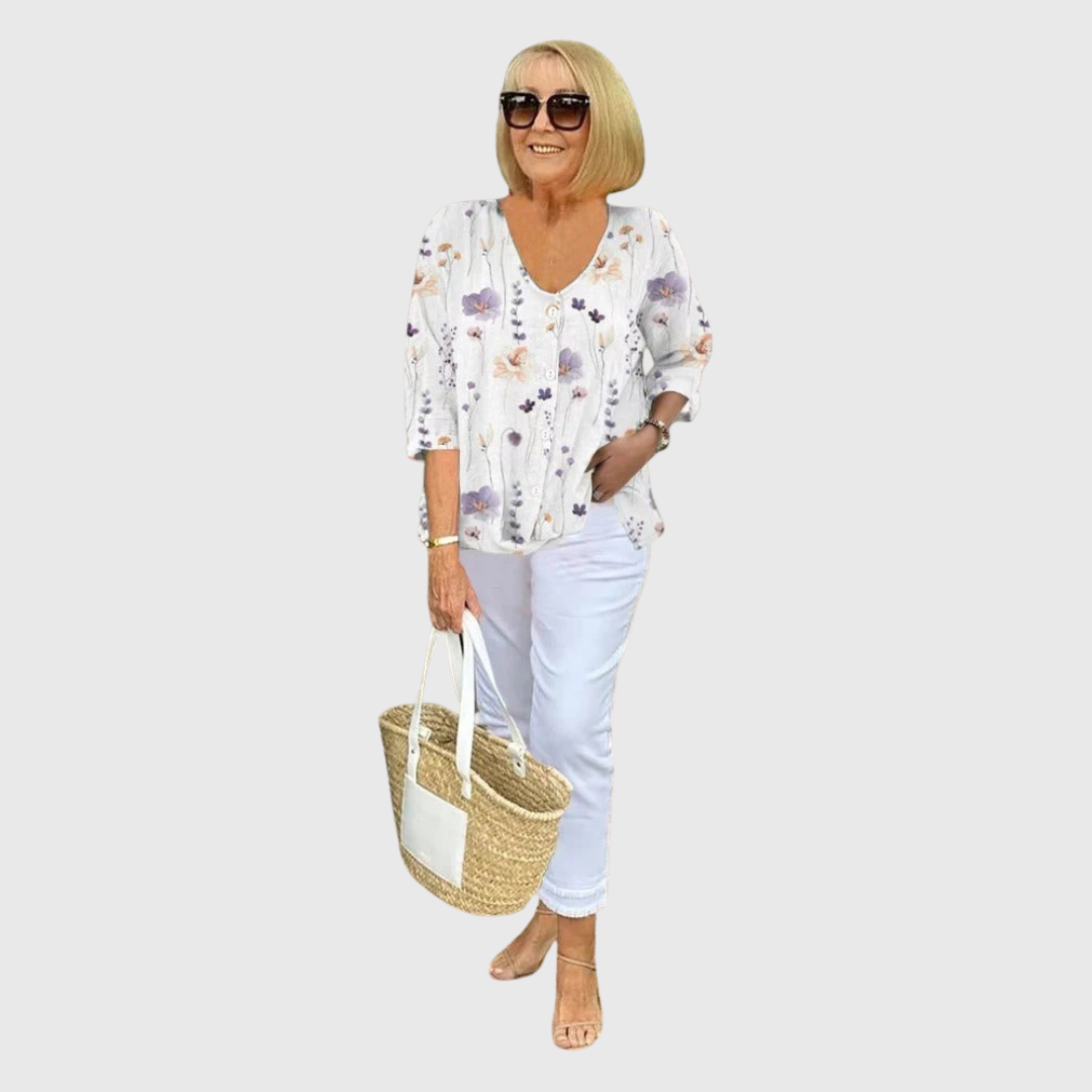 Rosa | Tunika mit Muster elegant