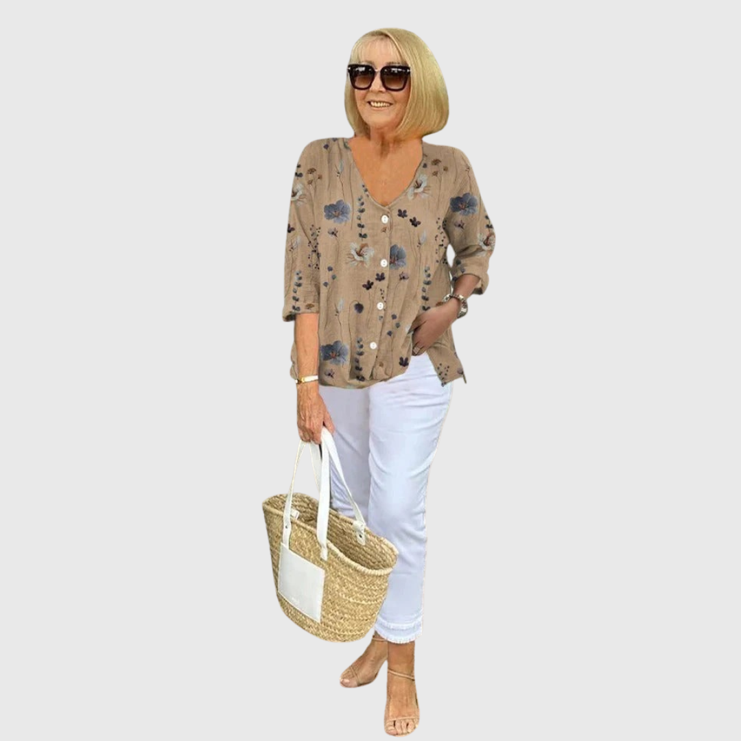 Rosa | Tunika mit Muster elegant
