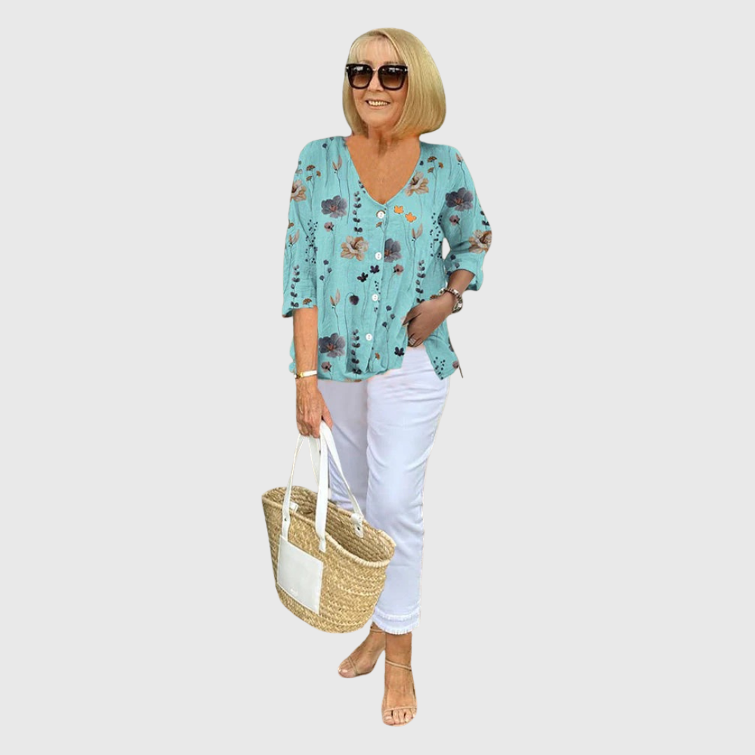 Rosa | Tunika mit Muster elegant