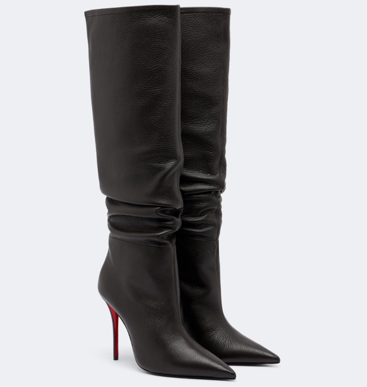 Christian Louboutin 2026 Zependris Knee-high Boot 100mm Black Leather