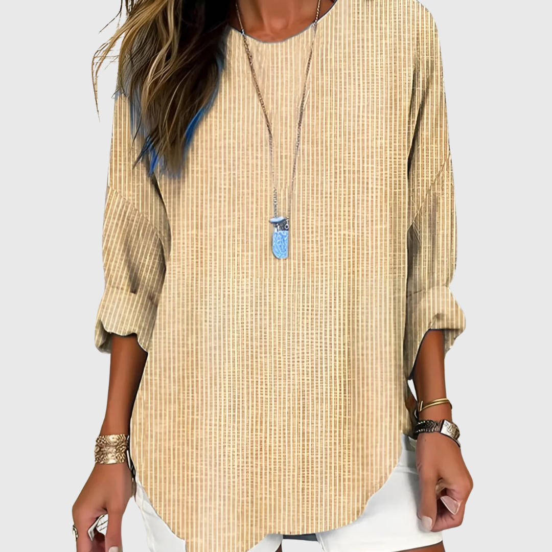 Selena | Bluse gestreift organisch