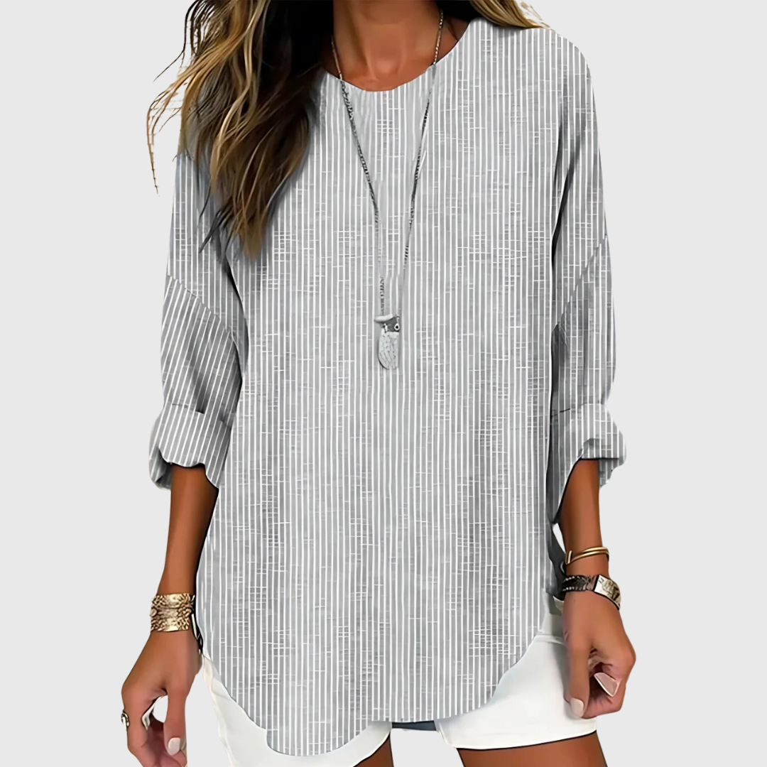 Selena | Bluse gestreift organisch