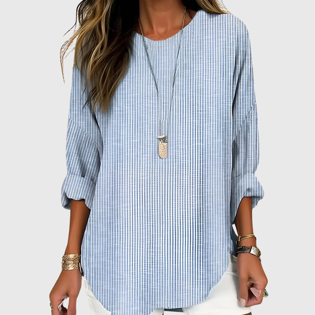Selena | Bluse gestreift organisch