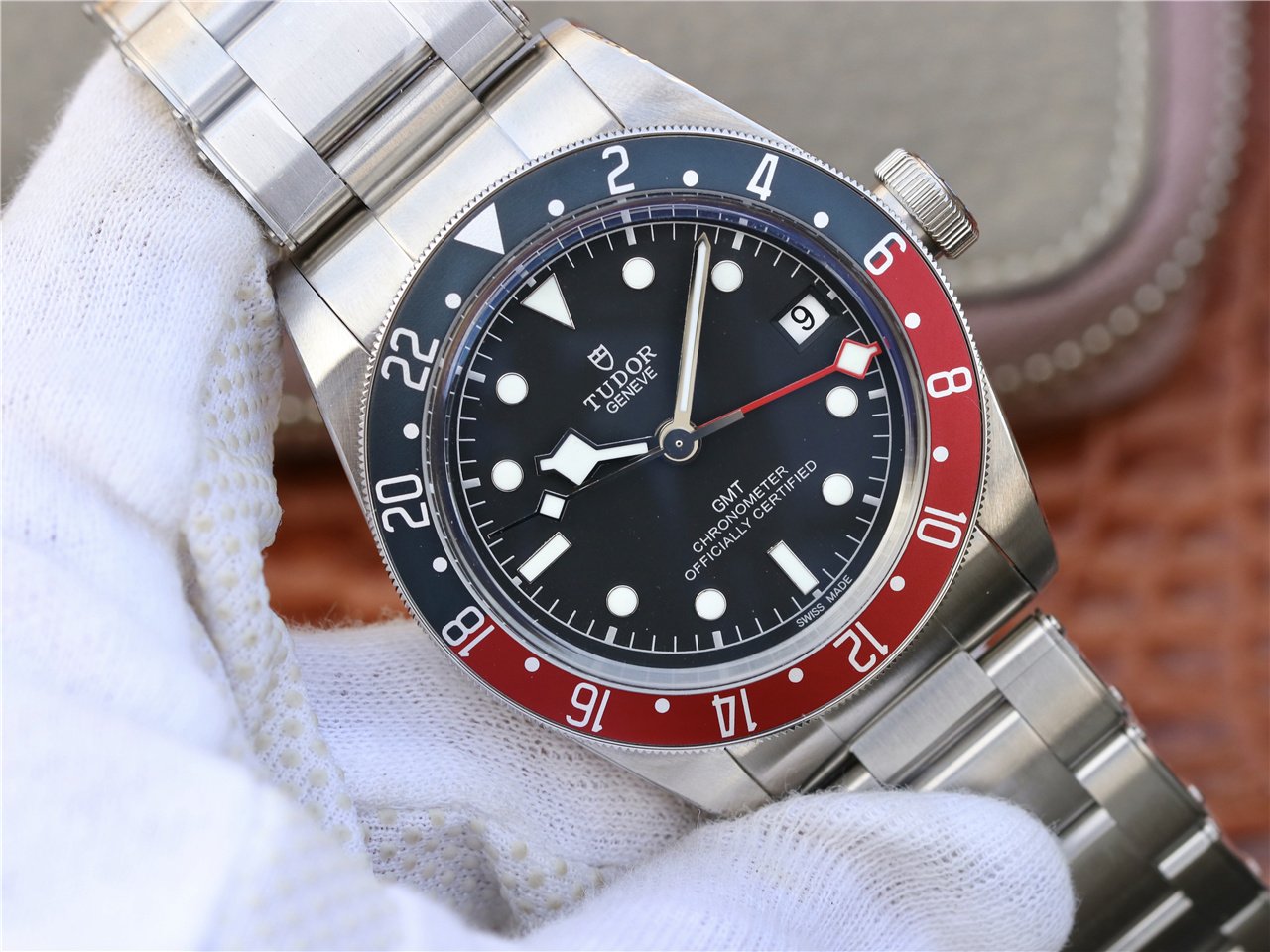 BLACK BAY GMT 41 PEPSI BEZEL LEATHER STRAP