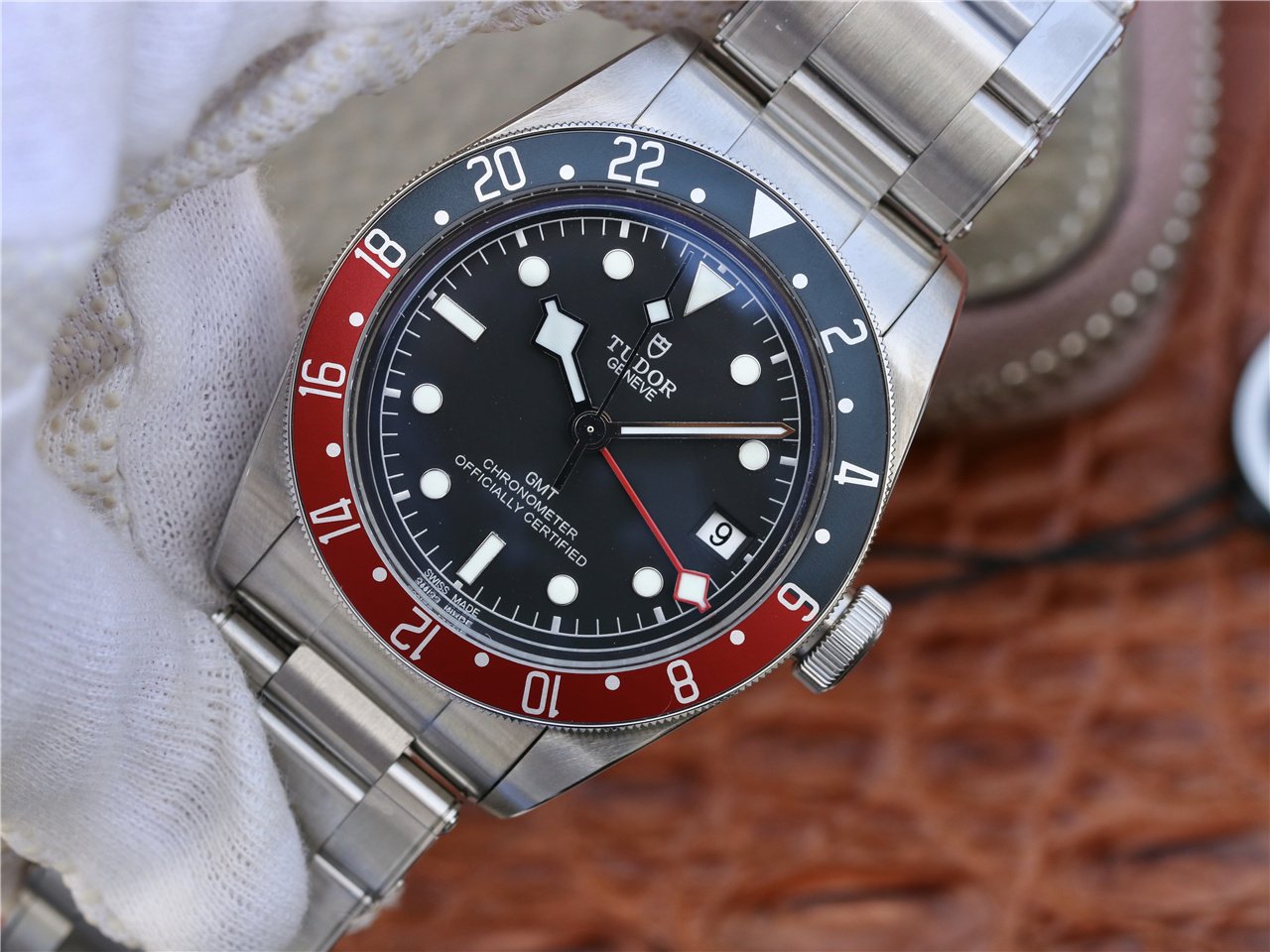 BLACK BAY GMT 41 PEPSI BEZEL LEATHER STRAP