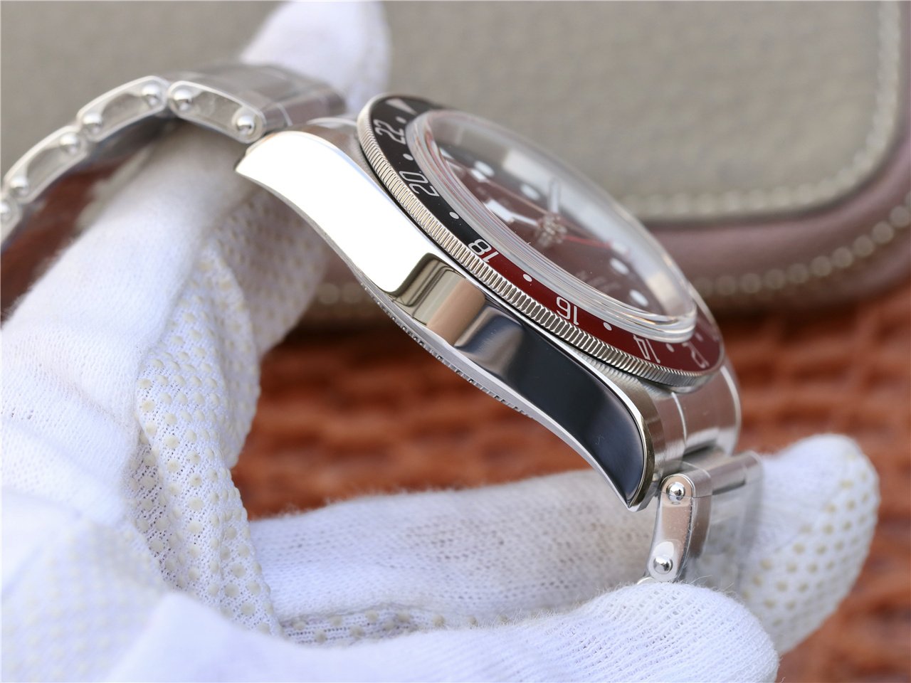 BLACK BAY GMT 41 PEPSI BEZEL LEATHER STRAP