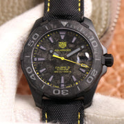 AQUARACER 41MM CARBON YELLOW GREY DIAL