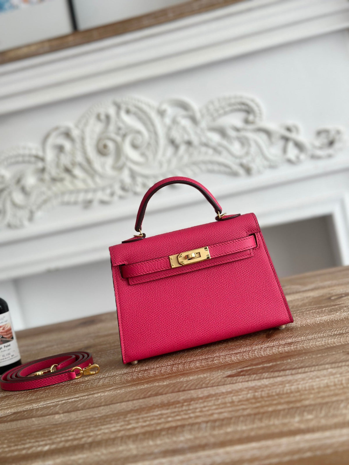 High-end Hermes 2026 Mini Kelly II 19cm Bag Epsom Leather 1