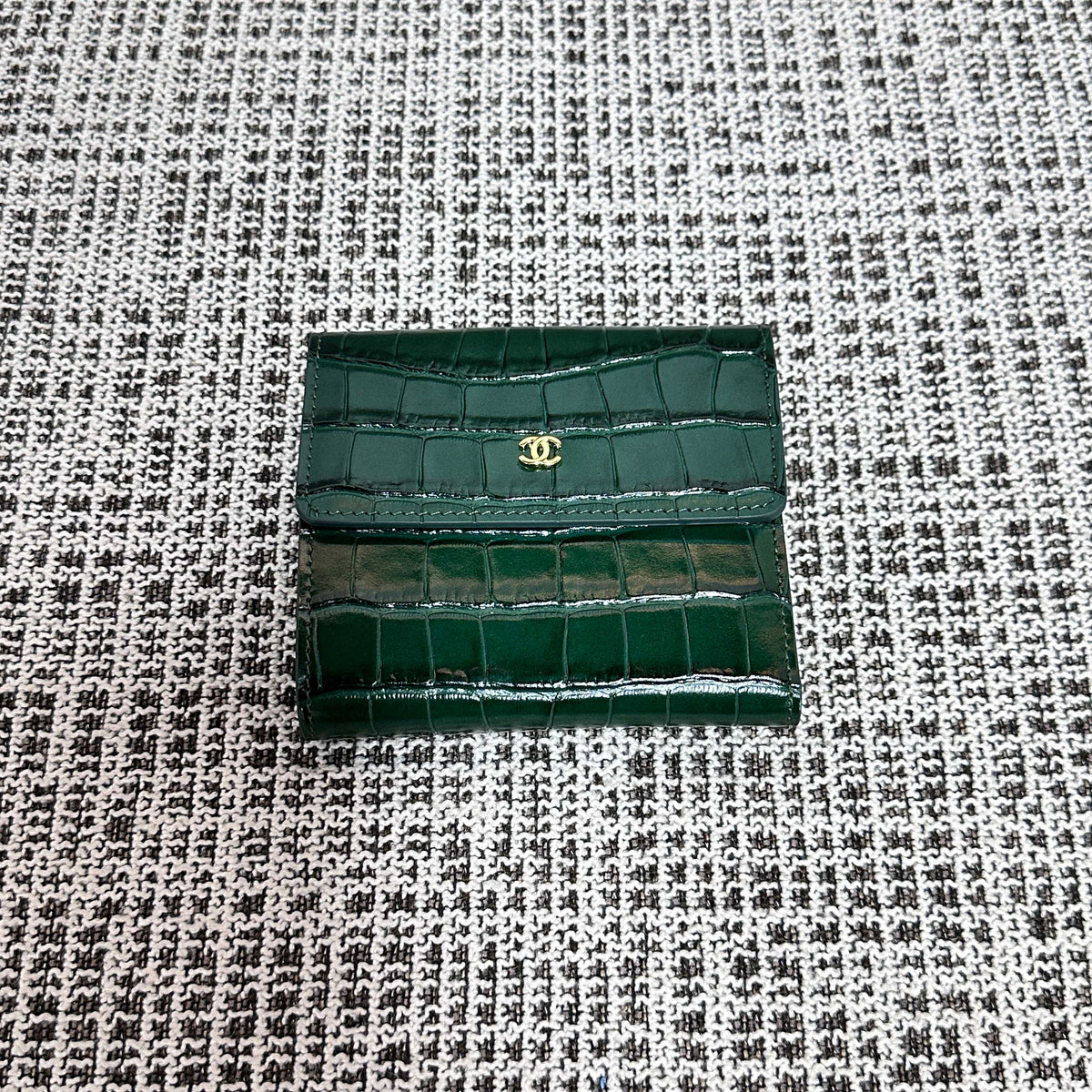 Chanel 2026 Wallet Multicolors Crocodile Embossed Leather