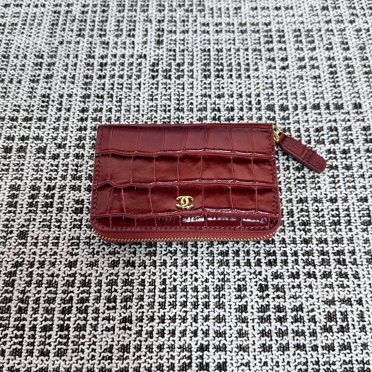 Chanel 2026 Wallet Multicolors Crocodile Embossed Leather