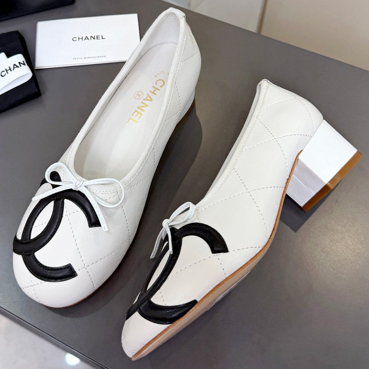 Chanel 2026 Cambon Pumps 45mm Leather 124850