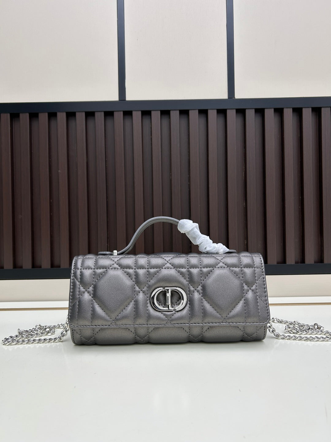 Dior 2026 Miss Caro Top Handle Pouch 24cm Lambskin