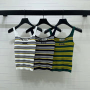 Miu Miu 2026 Striped Knit Tank Top Wool