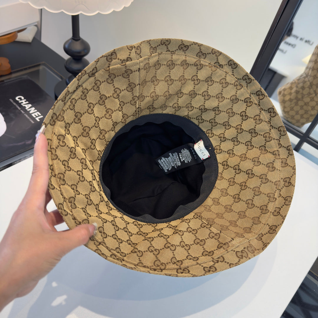 Gucci GG Canvas Wide Brim Hat