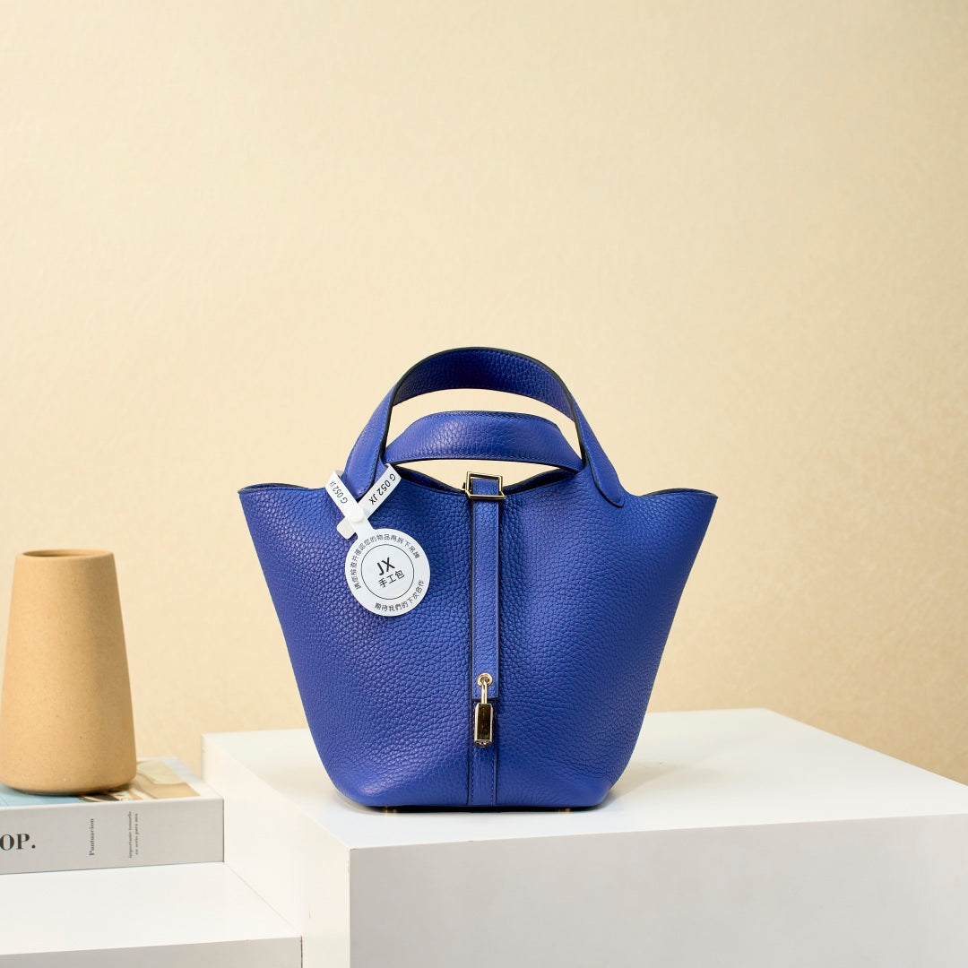 High-end Hermes 2026 Picotin Bag 18cm Taurillon Clemence Leather 2