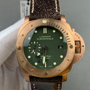 LUMINOR SUBMERSIBLE 1950 47MM BRONZE GREEN DIAL