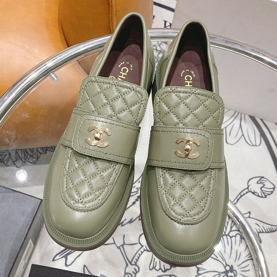 Chanel 2026 Quilted CC Turnlock Loafers Lambskin 162104