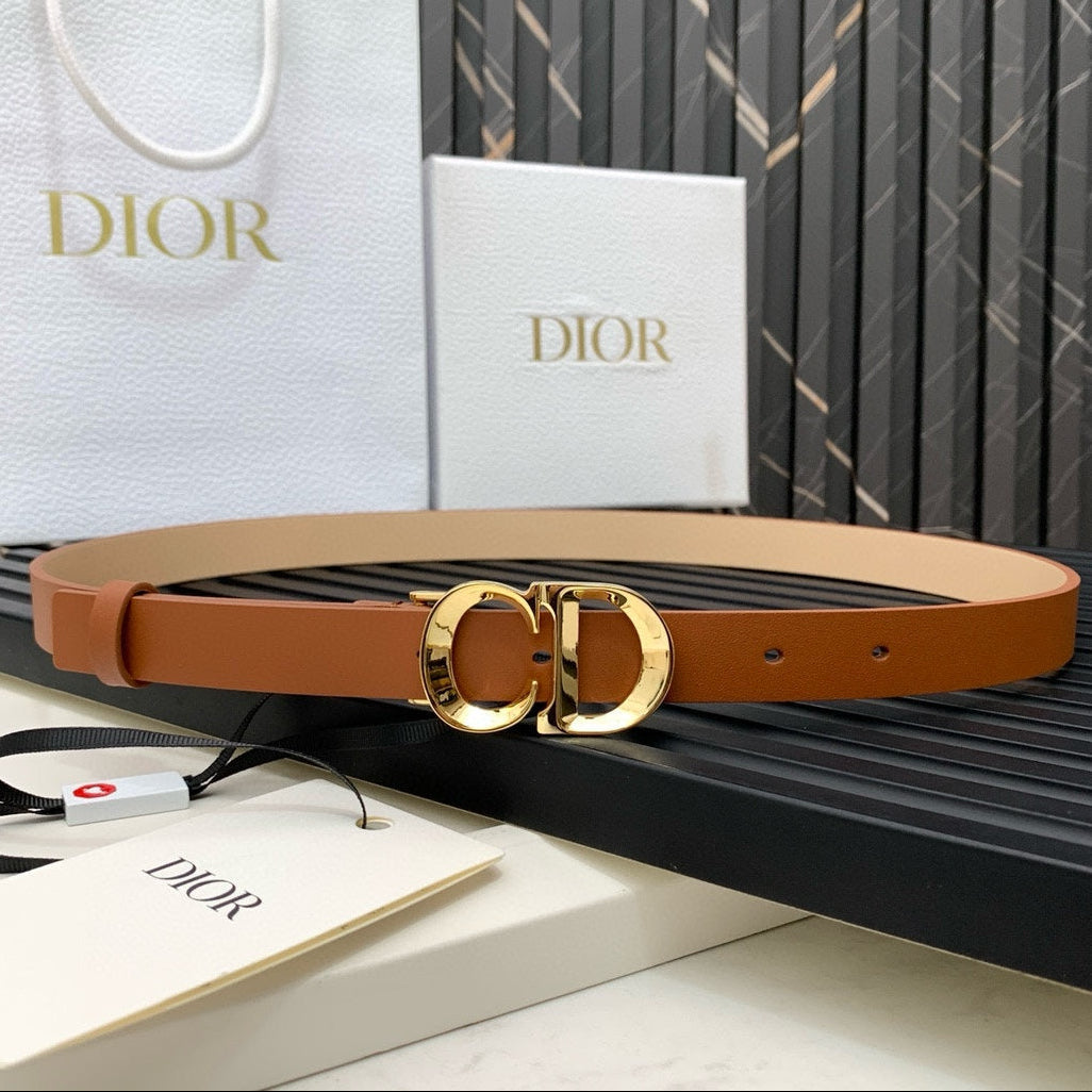 Dior 2026 Saddle Belt 25mm Calfskin