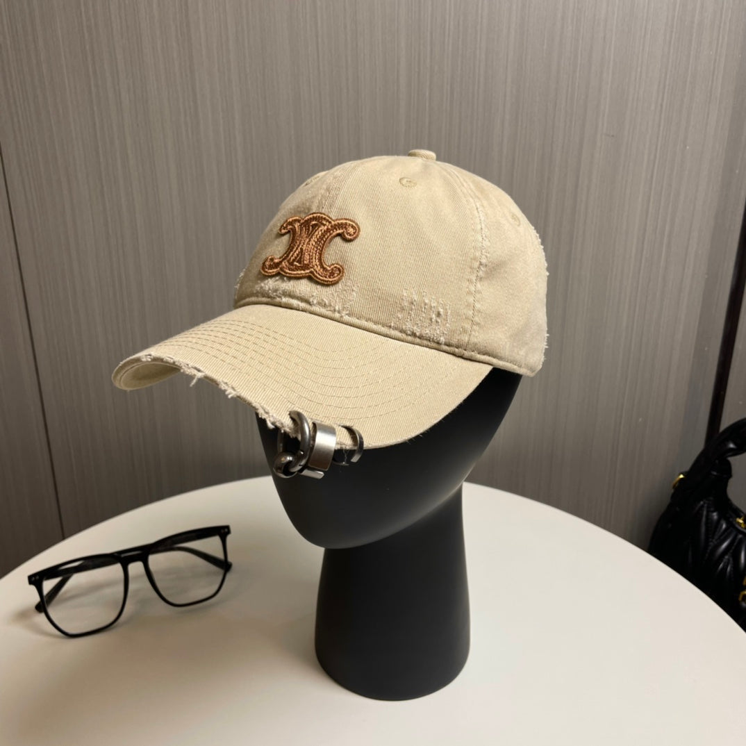 Celine Embroidered Logo Baseball Cap 229250