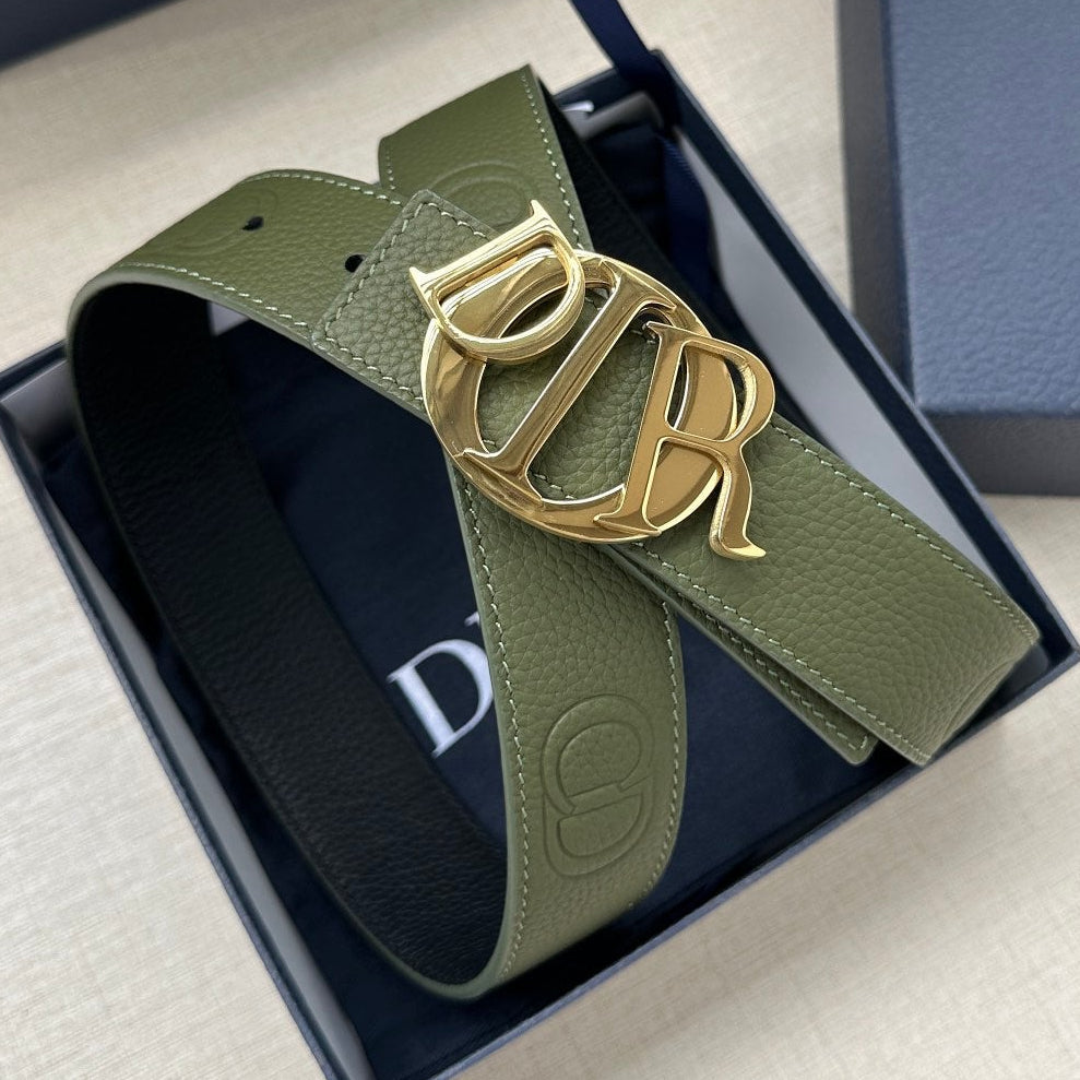 Dior 2026 Icon CD Buckle Belt 35mm Cowhide