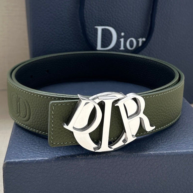 Dior 2026 Icon CD Buckle Belt 35mm Cowhide