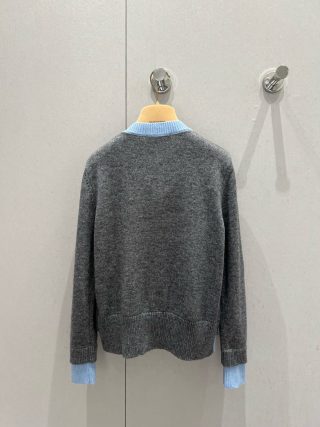 Miu Miu Two-piece Round Neck Knitted Cardigan Polyamide 209517