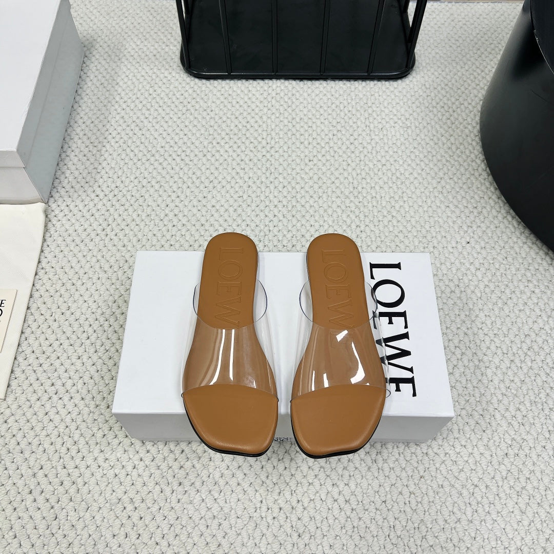 Loewe 25 Transparent Slide PVC Sheepskin 211983