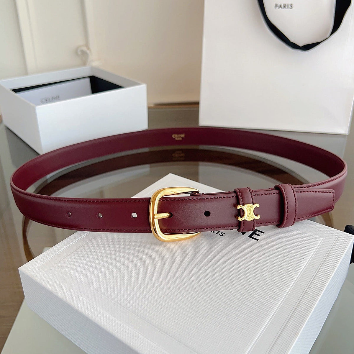 Celine 2026 Vivienne Belt Leather 194277