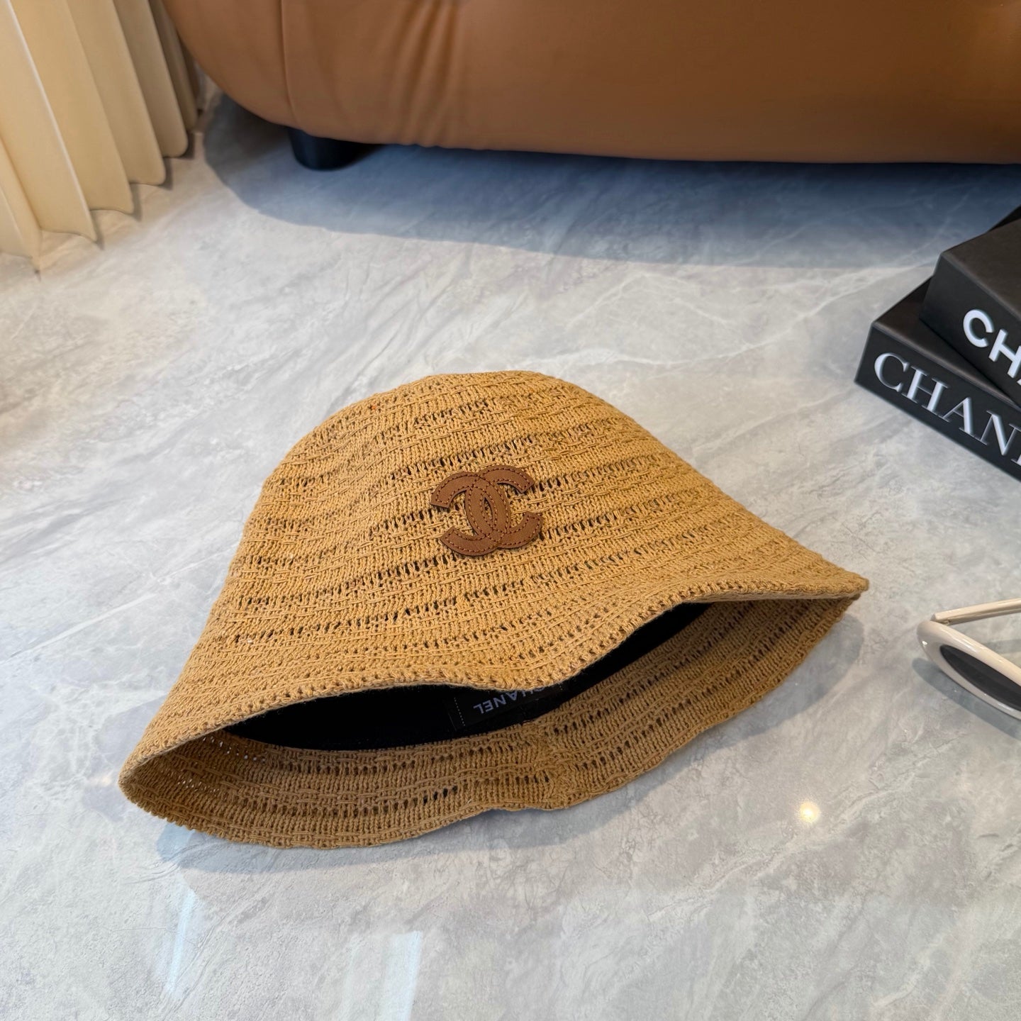 Chanel Knitted Straw Hat 229240