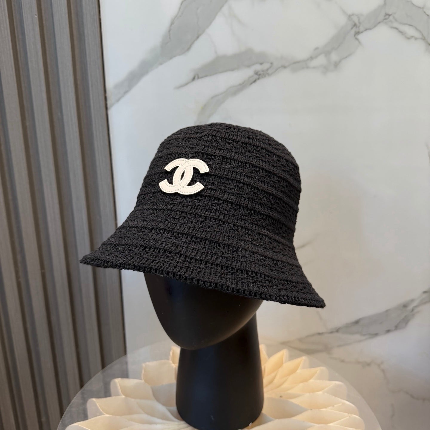 Chanel Knitted Straw Hat 229240