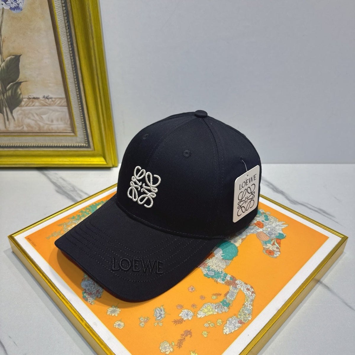 Loewe Logo Cotton Hat 195902