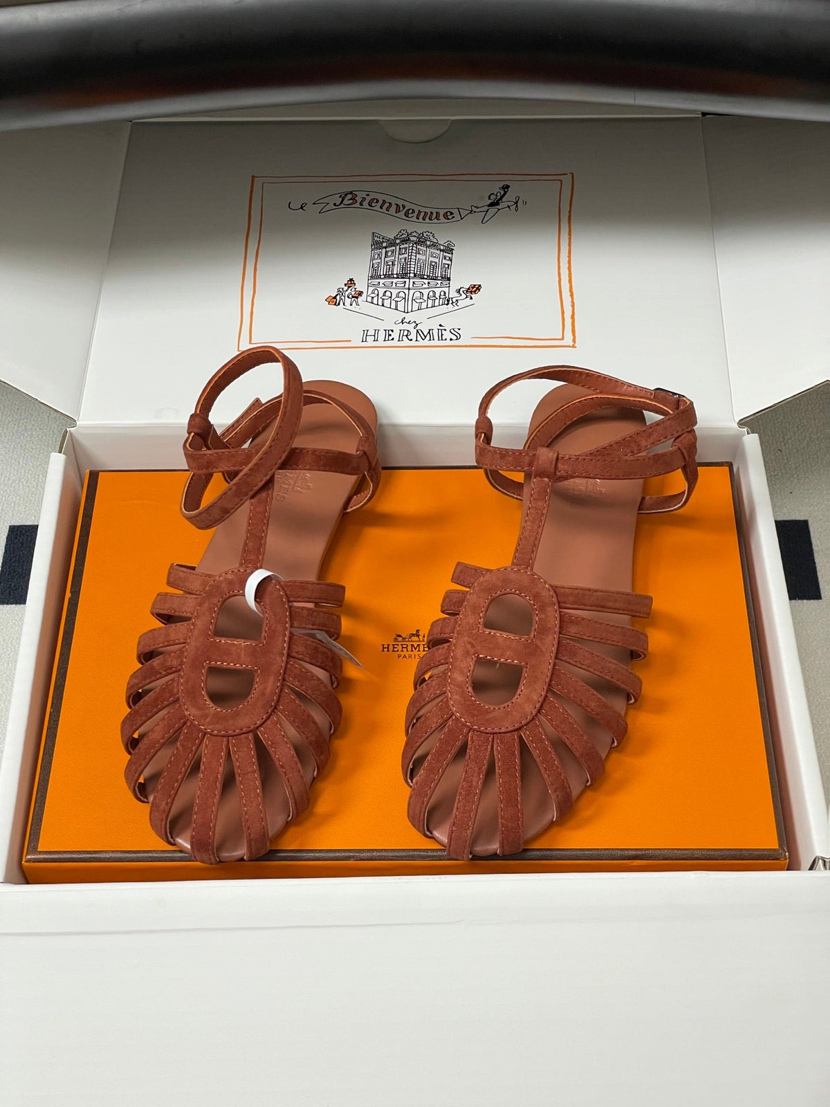 Hermes 2026 Sandal Suede Calfskin 903008