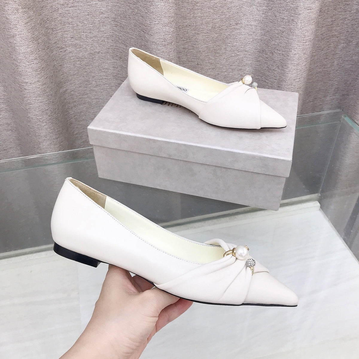 Jimmy Choo 2026 Rafi Shoe Mianyang Leather 956643