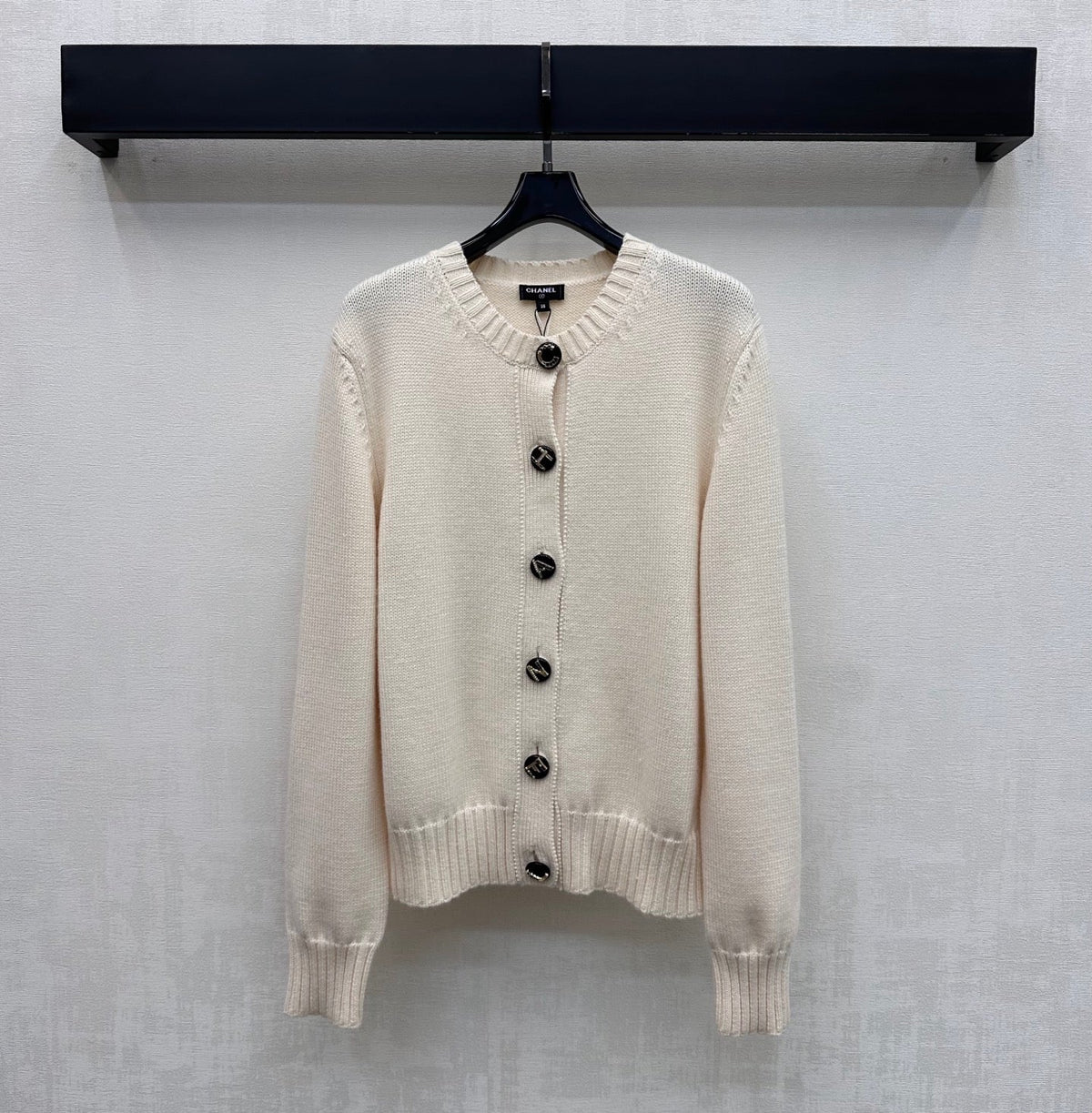 Chanel 2026 Letter-button Knit Cardigan Cashmere 418732