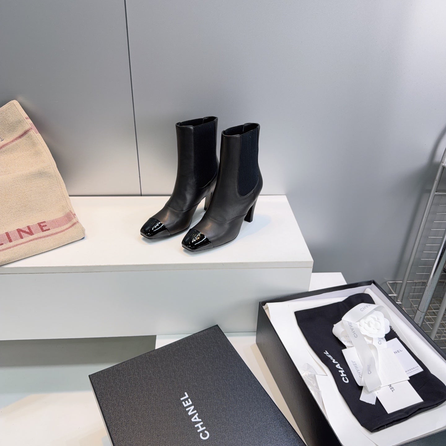 Chanel 2026 Chelsea Ankle Boots 65mm Suede Sheepskin 942747