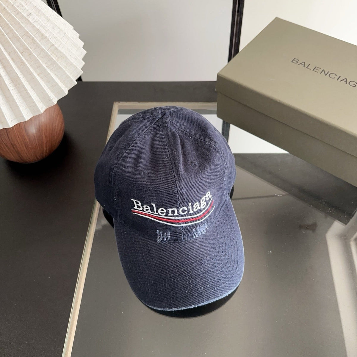 Balenciaga Baseball Cap with Embroidered Letters 412862