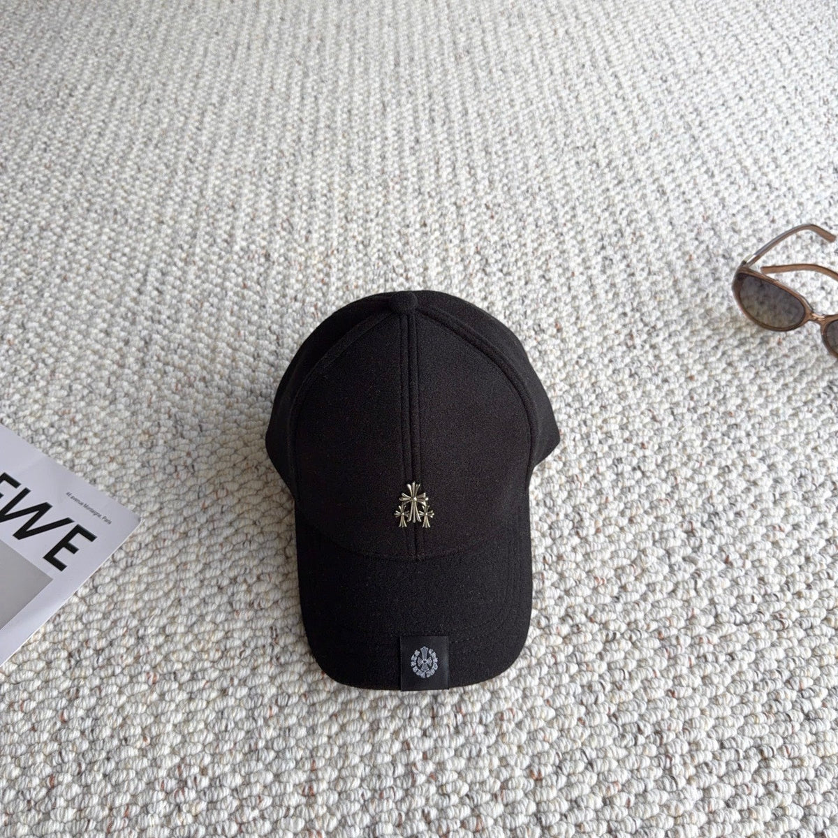 Chrome Hearts Wool Baseball Cap 413192
