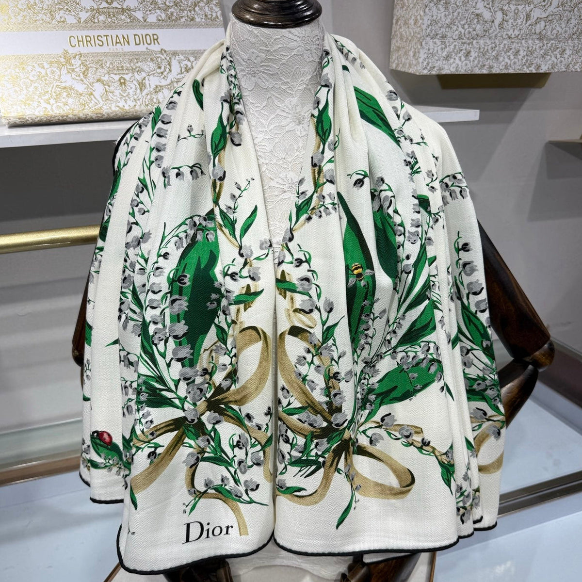Dior 2026 Valley Scarf 135cm Cashmere And Silk 215660