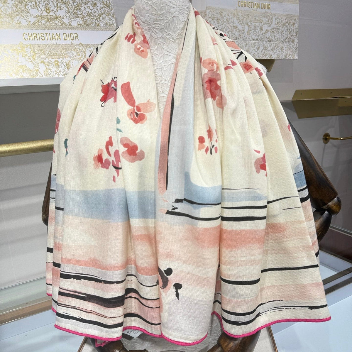 Dior 2026 Square Scarf 140cm Cashmere And Silk 216446