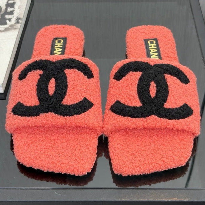Chanel 2026 Square Toe Sandals Wool 128086