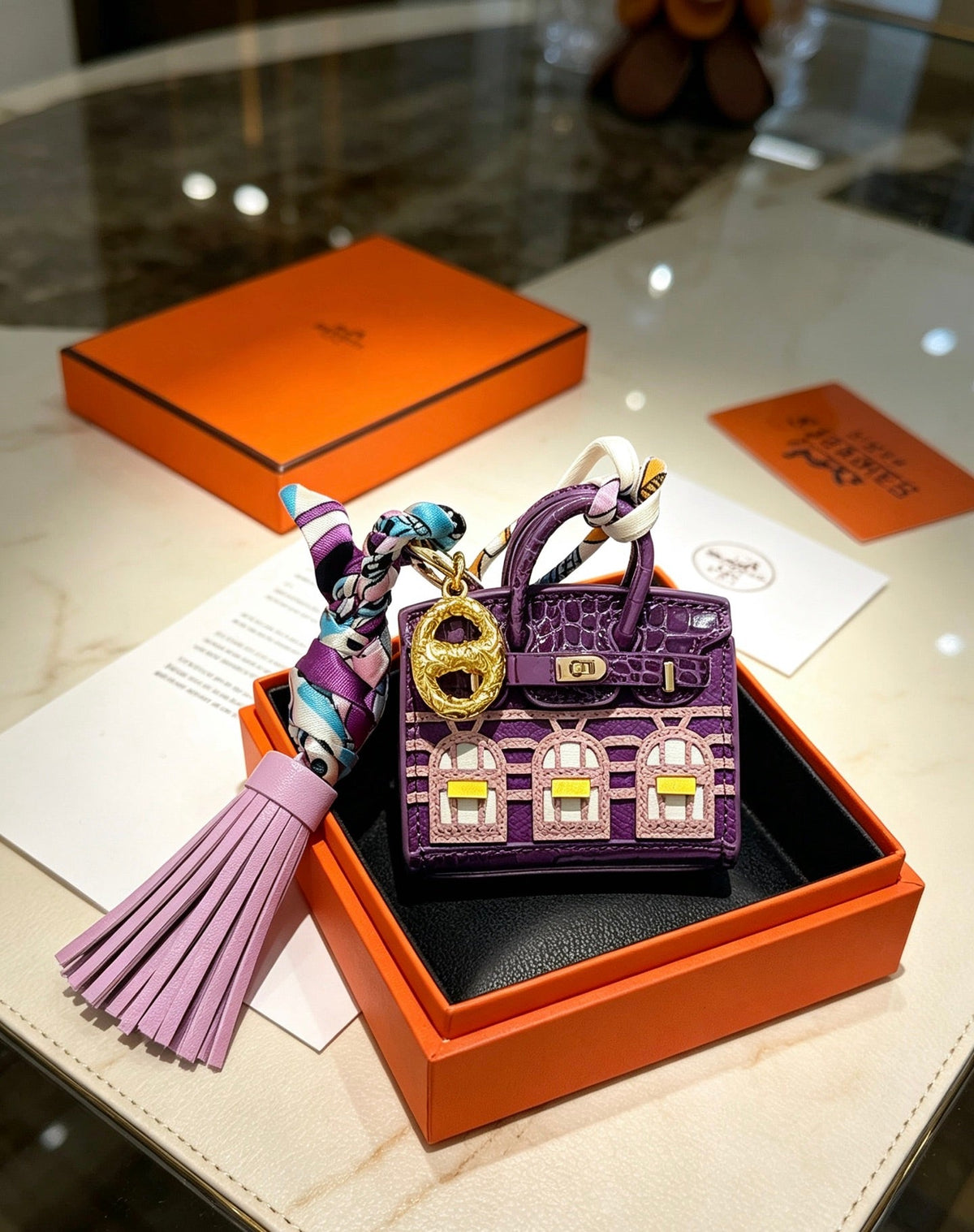 Hermes Mini Birkin 20 Faubourg Bag Charm