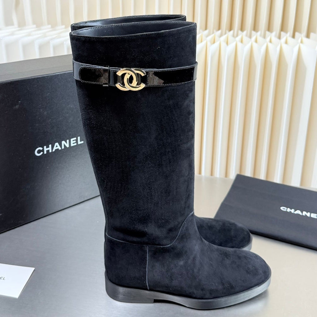 Chanel 2026 Knee-High Boots Leather Suede 123440