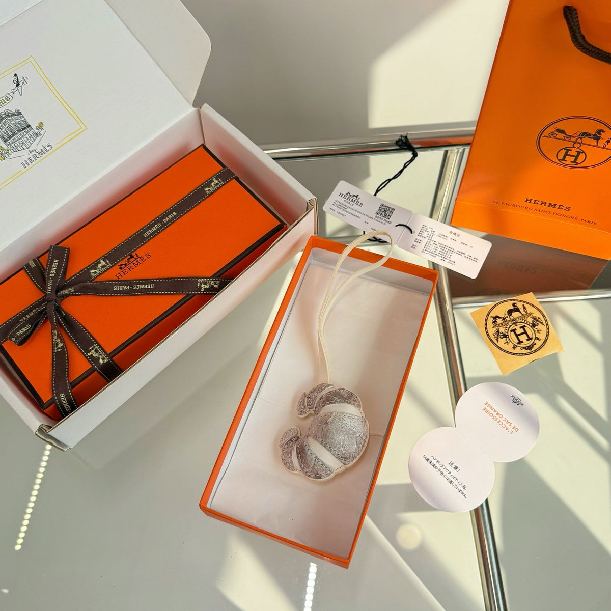 Hermes Croissant Bag Charm